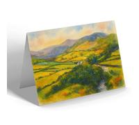 NOTELET - Cader Idris from Castle Hill, Llanfihangel - Vintage Art Style