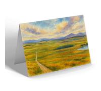 NOTELET - Cairngorm Mountains from Grantown-on-Spey - Vintage Art Style