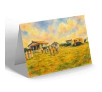 NOTELET - Caravan Corner Duncannon Camp Ingoldmells - Vintage Art Style