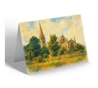NOTELET - Cardiff. Llandaff Cathedral (a) - Vintage Art Style