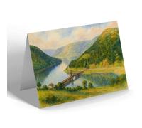 NOTELET - Careg Ddu Dam, Elan Valley - Vintage Art Style