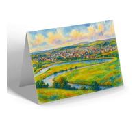 NOTELET - Carmarthen & the Towy - Vintage Art Style