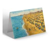 NOTELET - Central Beach, Great Yarmouth (a) - Vintage Art Style