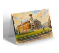 NOTELET - Central Fire Station, Birmingham (b) - Vintage Art Style