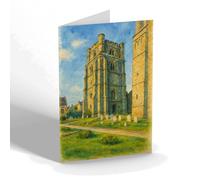 NOTELET - Chichester Cathedral. The Bell Tower - Vintage Art Style