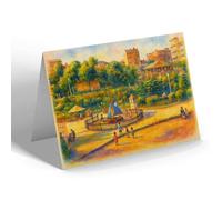 NOTELET - Children's Playground, Southend-on-Sea (a) - Vintage Art Style