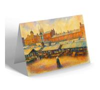 NOTELET - Chorley. Market Place - Vintage Art Style