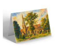 NOTELET - Christ Church, Radlett - Vintage Art Style
