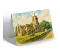 NOTELET - Church of St Helen, Ashby-de-la-Zouch - Vintage Art Style