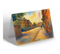 NOTELET - Church Square, Leighton Buzzard - Vintage Art Style