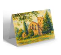 NOTELET - Church St Michael's the Archangel Aldershot - Vintage Art Style