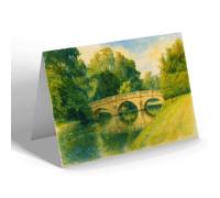 NOTELET - Clare College Bridge, Cambridge - Vintage Art Style
