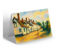 NOTELET - Cock Corner, George Street, Hadleigh - Vintage Art Style
