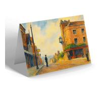 NOTELET - Colchester. North Hill & St Peter's Church - Vintage Art Style
