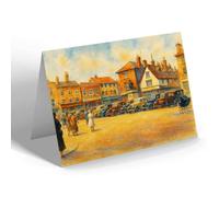 NOTELET - Corn Hill, Bury St Edmunds (a) - Vintage Art Style