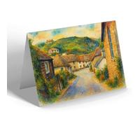 NOTELET - Cottages, Inner Hope, Hope Cove (a) - Vintage Art Style