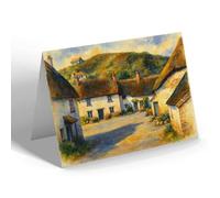 NOTELET - Cottages, Inner Hope, Hope Cove (b) - Vintage Art Style