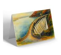 NOTELET - Craigh Goch, Dam, Elan Valley, Rhayader - Vintage Art Style