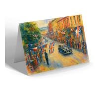 NOTELET - Cromwell Street Stornoway Queen's Visit 1956 - Vintage Art Style