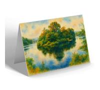 NOTELET - Crook O' Lune, The Hermitage, Caton - Vintage Art Style