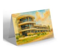 NOTELET - De La Warr Pavilion, Bexhill (b) - Vintage Art Style