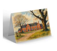 NOTELET - Deers Leap, Queslett Road, Kingstanding - Vintage Art Style