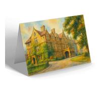 NOTELET - Derby. The Infirmary Entrance - Vintage Art Style