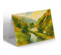 NOTELET - Dovedale from Lovers' Leap, Thorpe - Vintage Art Style