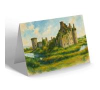 NOTELET - Dumfries - Caerlaverock Castle - Vintage Art Style