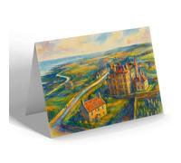 NOTELET - Dunbar. Looking East from Church Tower - Vintage Art Style