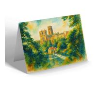 NOTELET - Durham Cathedral from the West (a) - Vintage Art Style