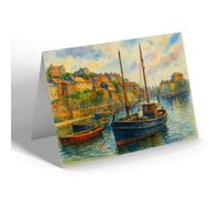 NOTELET - East Side, Mevagissey - Vintage Art Style