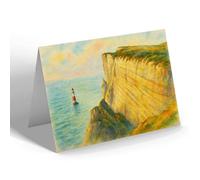 NOTELET - Eastbourne. Beachy Head & Lighthouse (a) - Vintage Art Style