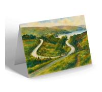 NOTELET - Elan Valley, Horse Shoe Bend, Rhayader - Vintage Art Style
