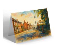 NOTELET - Entrance to Spilsby, & Grammar School - Vintage Art Style