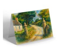 NOTELET - Entrance to the Drive, Herm Island - Vintage Art Style