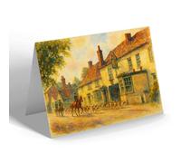 NOTELET - Essex Hunt, Green Man Hotel, Harlow (a) - Vintage Art Style