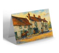 NOTELET - Essex Hunt, Green Man Hotel, Harlow (b) - Vintage Art Style