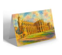 NOTELET - Exterior Of St George's Chapel, Windsor (b) - Vintage Art Style