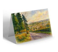 NOTELET - Forest Row. from Wall Hill - Vintage Art Style