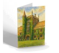 NOTELET - Founder's Tower, Magdalen College Oxford b - Vintage Art Style