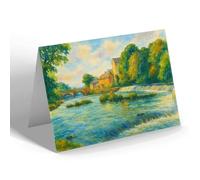 NOTELET - Garrion Bridge, River Clyde, Larkhall - Vintage Art Style