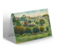 NOTELET - Glasgow. Botanic Gardens & Kibble Palace (b) - Vintage Art Style