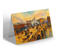 NOTELET - Glasgow. Bridge & Jamaica Street (a) - Vintage Art Style