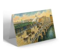 NOTELET - Glasgow. Bridge & Jamaica Street (b) - Vintage Art Style