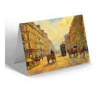 NOTELET - Glasgow. Jamaica Street - Vintage Art Style