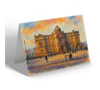 NOTELET - Glasgow. Royal Infirmary - Vintage Art Style
