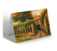 NOTELET - Gloucester. The Little Cloisters - Vintage Art Style