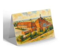 NOTELET - Grammar School, Welwyn Garden City - Vintage Art Style