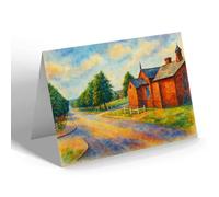 NOTELET - Grand Trunk Road from Church Hill, Tidworth - Vintage Art Style
